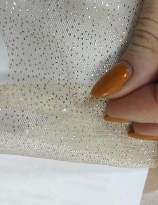 Сетка с блестками цв.Бежевый