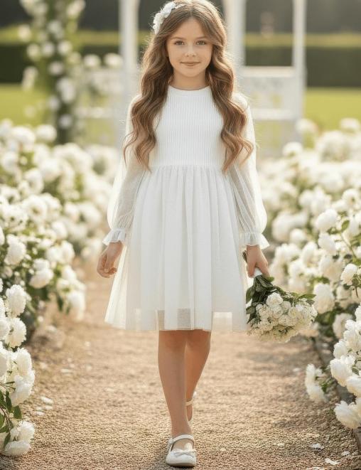 Платье для девочки KETMIN VERNEL цв.Белый/золото