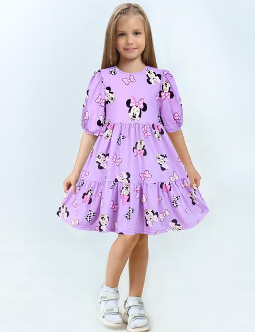 Платье для девочки KETMIN ЭФФЕКТ цв.Минни Улыбашка сиреневый