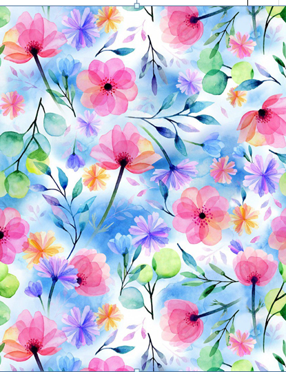 Кулирка хлопок ДИДЖИТАЛ ш/полотно Нежный цветок