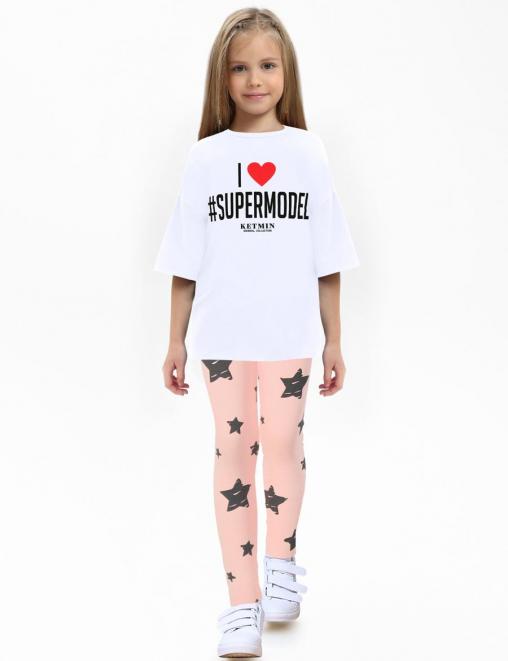 Легинсы детские KETMIN ЗВЁЗДЫ цв.Розовый