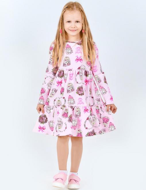 Платье для девочки KETMIN КЭТТИ цв.Зайчики Розовый