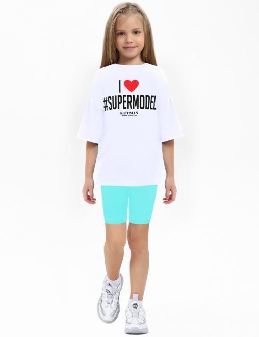 Велосипедки для девочки COLOR цв.Бирюза