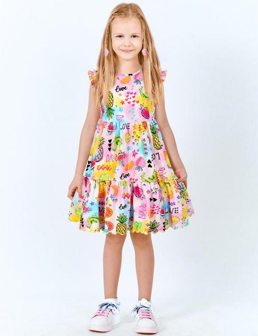 Платье для девочки KETMIN СОЛНЫШКО DG цв.ЭкзоФрукты