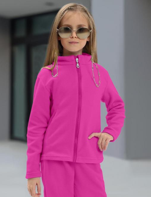 Толстовка детская флисовая KETMIN на молнии цв.Фуксия
