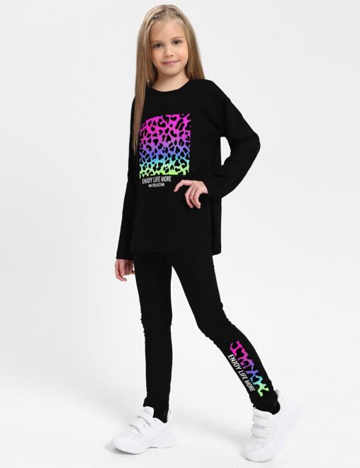 Костюм KETMIN РИТМ ENJOY LIFE цв.Черный (Толстовка/Леггинсы)