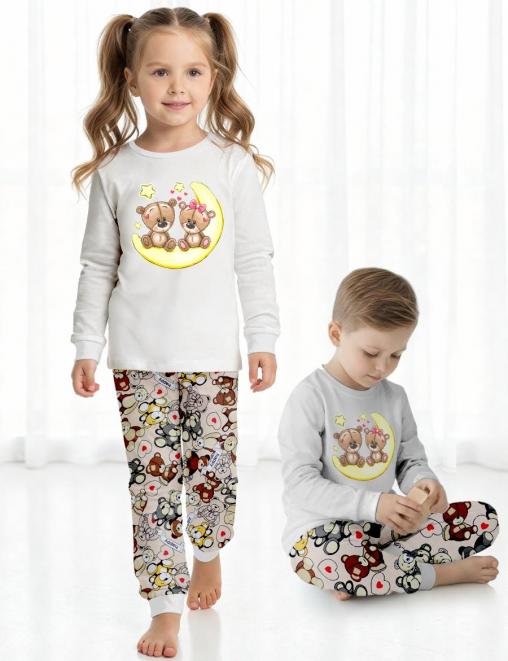 Пижама детская KETMIN HOME МИШКИ МАЛЫШКИ (Лонгслив/Брюки)