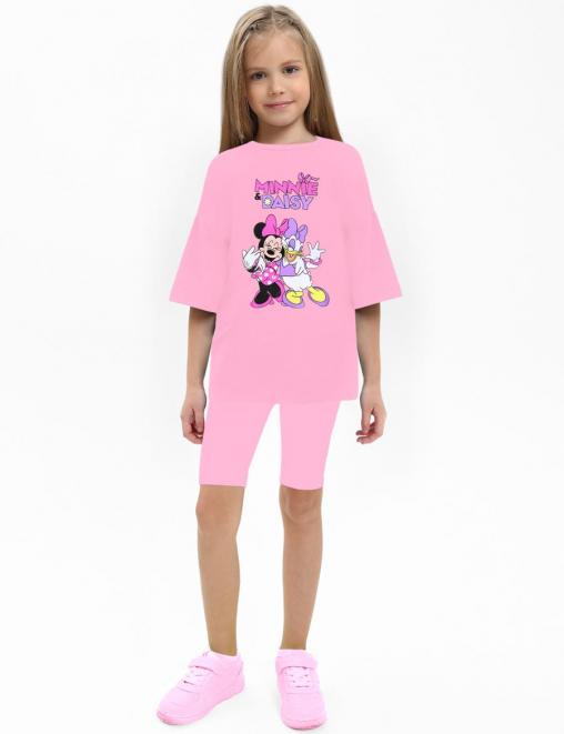 Костюм для девочки KETMIN МАЛИНА МИННИ и ДЕЙЗИ цв.Розовый (Футболка/Велосипедки)