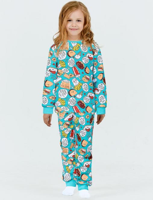 Пижама детская KETMIN НОЧКА  RS FRIES с начесом цв.Мятный
