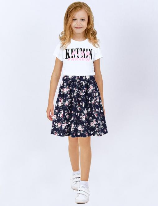 Юбка для девочки KETMIN ЛЕТНИЙ ОТДЫХ цв.Розмарин синий