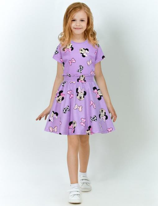 Костюм для девочки KETMIN HAPPY цв.Минни Улыбашка Сиреневый (Футболка/Юбка)