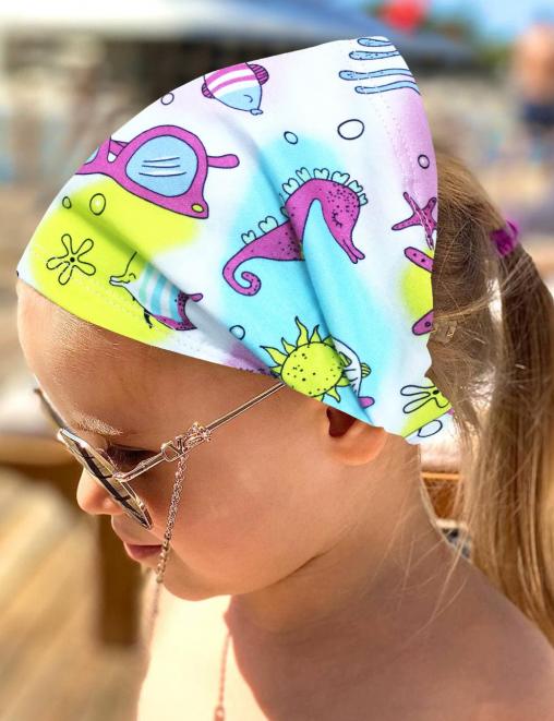 Бандана детская ПРЕМИУМ цв.Морская Сказка