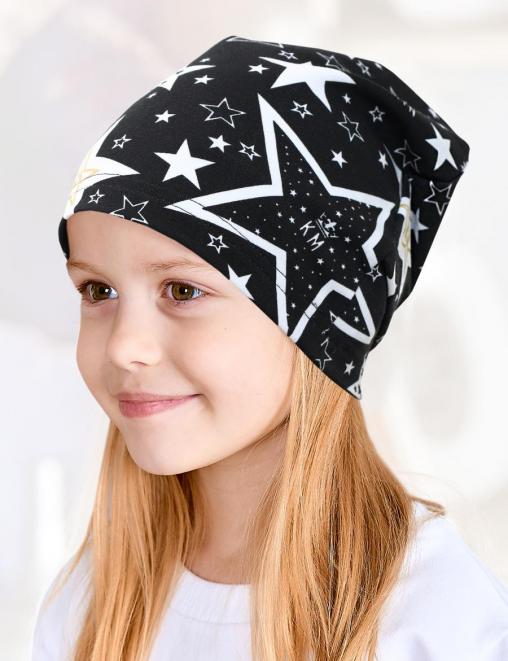 Шапка летняя тк.Футер цв.STAR KM Чёрный