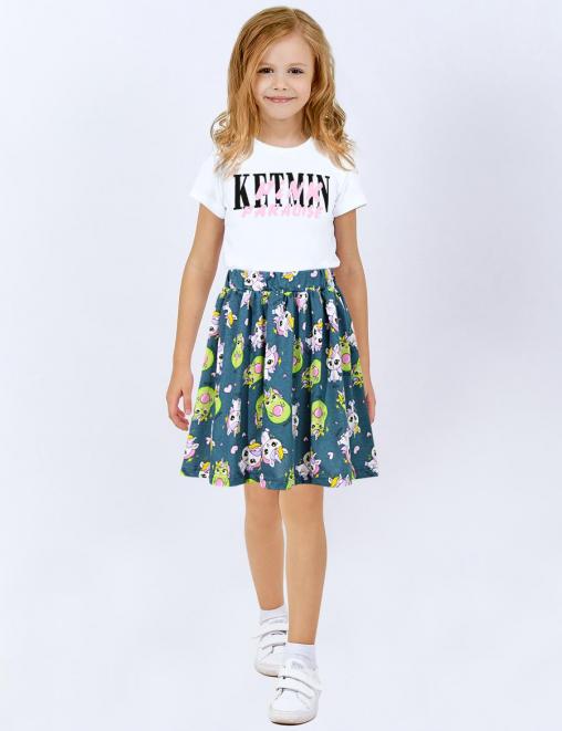 Юбка для девочки KETMIN ЛЕТНИЙ ОТДЫХ цв.Авокадо