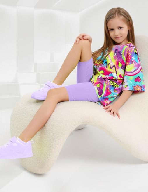 Велосипедки для девочки COLOR цв.Сиреневый