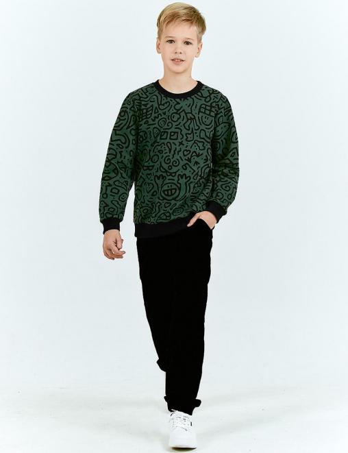 Костюм детский KETMIN РЕСПЕКТ ДЖИНГЛИКИ цв.Хаки/Чёрный (Свитшот/Брюки)