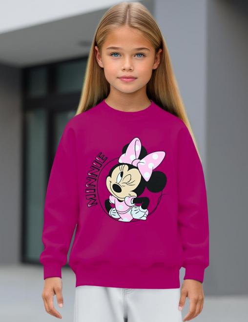 Свитшот детский KETMIN ПРИВЕТ МИННИ цв.Фукси