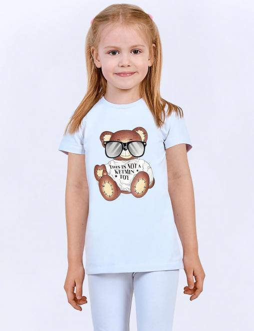 Футболка для девочки KETMIN HOME PR МИШКА TOY цв.Белый
