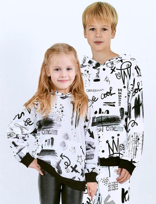 Толстовка детская KETMIN IMAGE цв.Граффити Белый