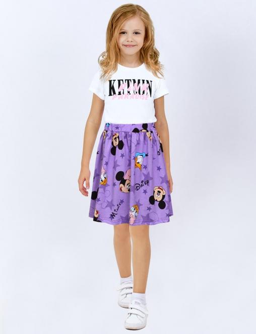 Юбка для девочки KETMIN ЛЕТНИЙ ОТДЫХ цв.МИККИ и МИННИ звезды