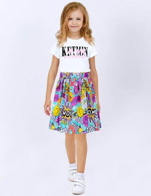 Юбка для девочки KETMIN ЛЕТНИЙ ОТДЫХ цв.БУМ Неон