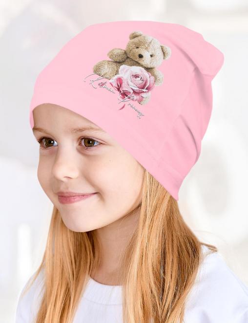 Шапка летняя Мишка ROSE цв.Розовый