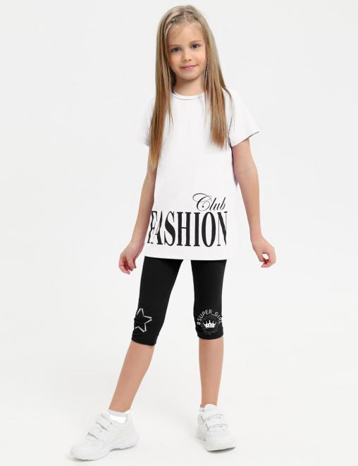 Бриджи для девочки COLOR SUPER_GIRL цв.Чёрный