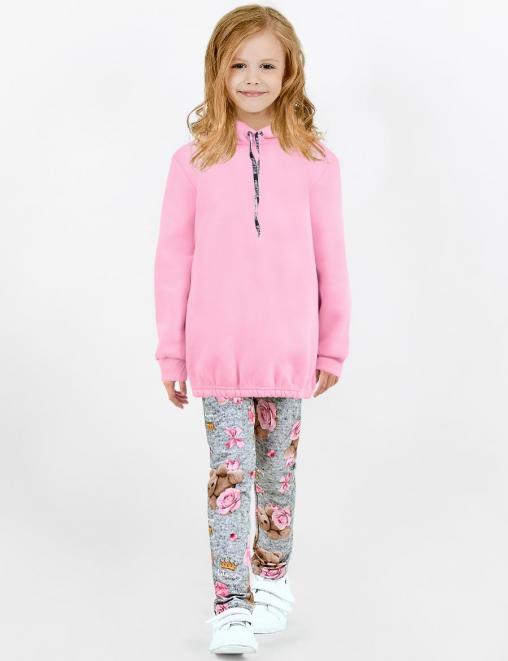 Костюм для девочки KETMIN МИШКА ROSE с начесом цв.Розовый Костюм для девочки KETMIN МИШКА ROSE с начесом цв.Розовый