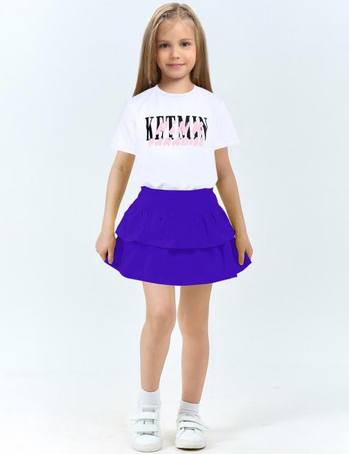 Детская юбка-шорты KETMIN ВИШЕНКА цв.Василек