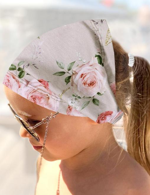 Бандана детская ХЛОПОК цв.Нежная роза Бежевый