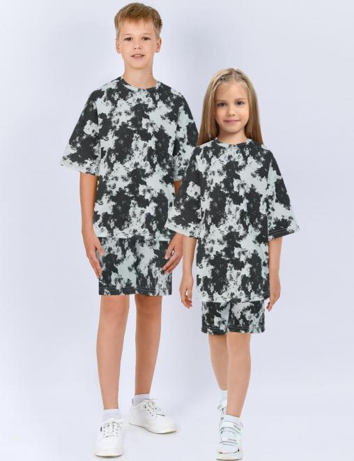 Костюм KETMIN МАЙАМИ цв.ТАЙ ДАЙ граффит (Футболка/Шорты)