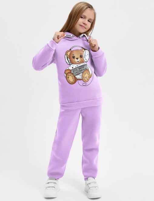 Детский костюм с начесом KETMIN ВЕЧЕРИНКА цв.Сиреневый