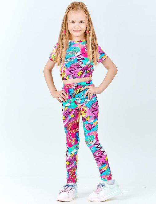 Спортивный костюм SUPERGIRL KETMIN Топ+Леггинсы цв..LOVELY Фукси