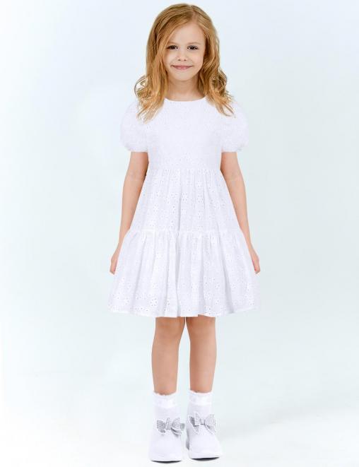 Платье для девочки KETMIN ЭФФЕКТ ПРЕМИУМ цв.Белый