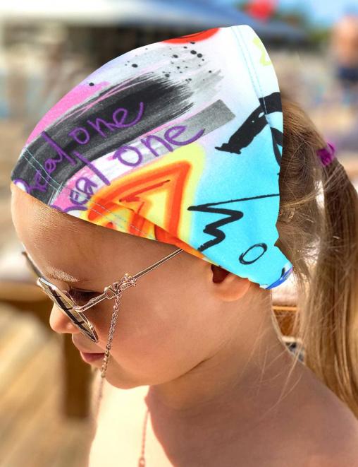 Бандана детская ПРЕМИУМ цв.Граффити Неон