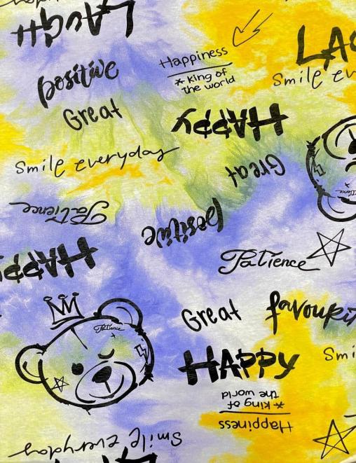 Кулирка ХЛОПОК КАРДЕ ш/полотно МИШКА КОРОЛЬ цв.Неон