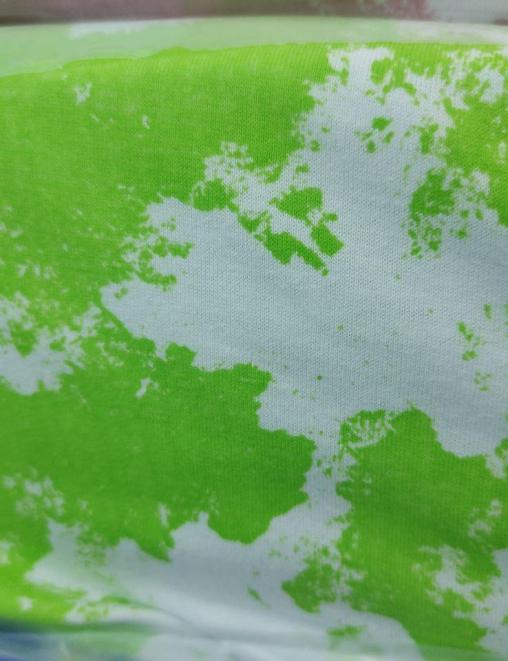 Кулирка ХЛОПОК КАРДЕ уз/полотно Тай-Дай цв.Салатовый