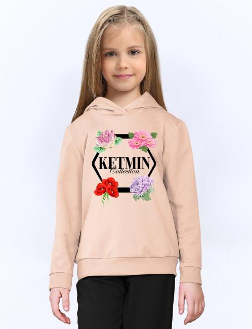 Толстовка для девочки KETMIN COLLECTION цв.Бежевый