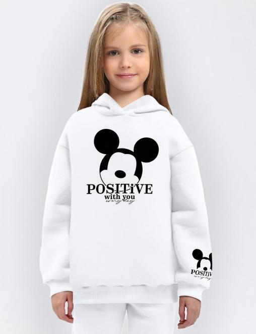 Худи для девочки KETMIN МИККИ цв.Белый