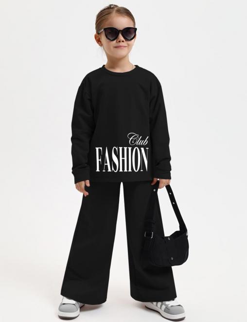 Костюм детский KETMIN ТРЕНД цв.Черный (Свитшот/Брюки)