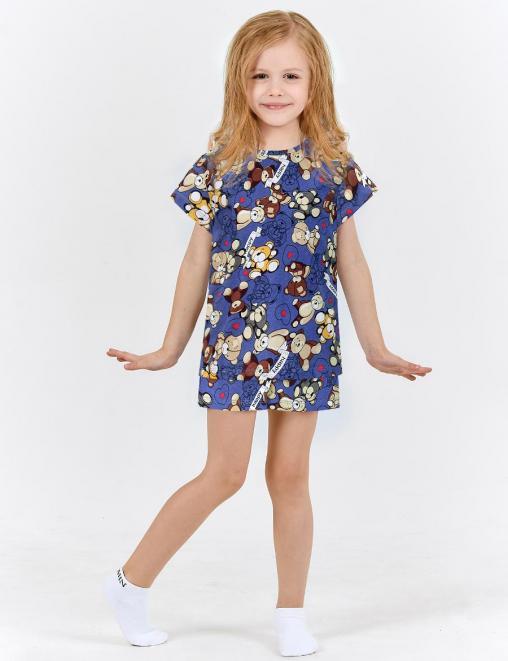 Пижама детская KETMIN DREAM ПЛЮШЕВЫЕ МИШКИ цв.Синий /Футболка/Шорты/