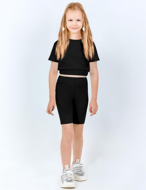 Спортивный костюм МАЛИБУ KETMIN цв.Черный (Топ/Велосипедки)