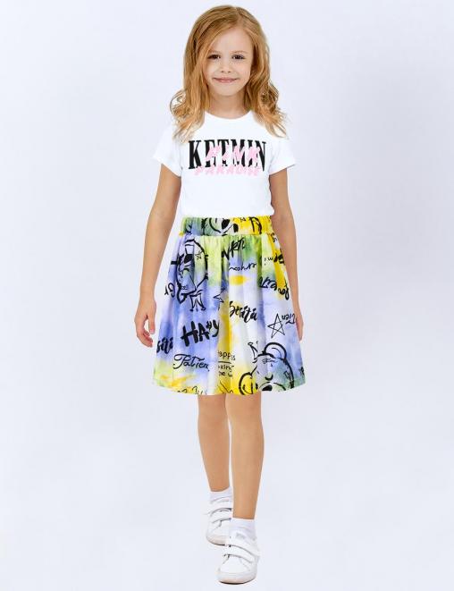 Юбка для девочки KETMIN ЛЕТНИЙ ОТДЫХ цв.Мишка Король
