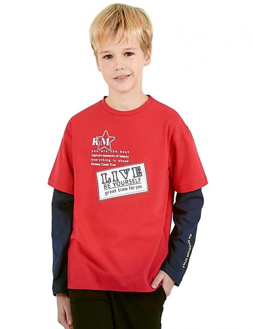 Лонгслив детский KETMIN SENSATION STYLE цв.Красный/Синий