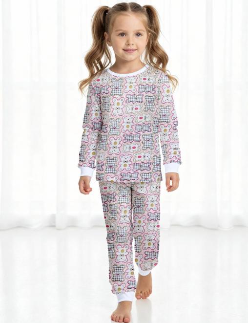 Пижама детская KETMIN НОЧКА  RS МИШКИ МАЛЫШКИ с начесом