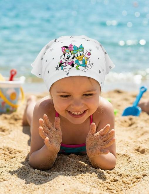 Косынка-бандана СОЛНЫШКО МИННИ И ДЕЙЗИ ЛЕТО цв. Звезды ассорти