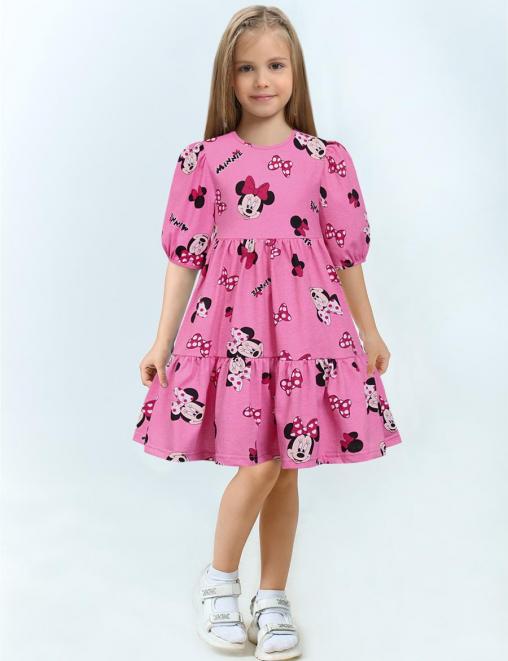 Платье для девочки KETMIN ЭФФЕКТ цв.Минни Бантик Розовый