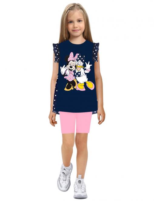 Туника для девочки KETMIN ПОДРУЖКИ цв.Синий/Горох