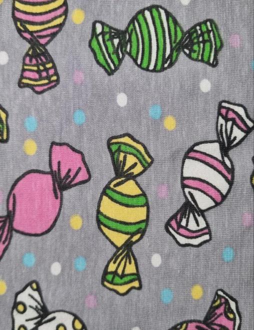 Кулирка с лайкрой КАРДЕ ш/полотно Конфетки цв.Серый
