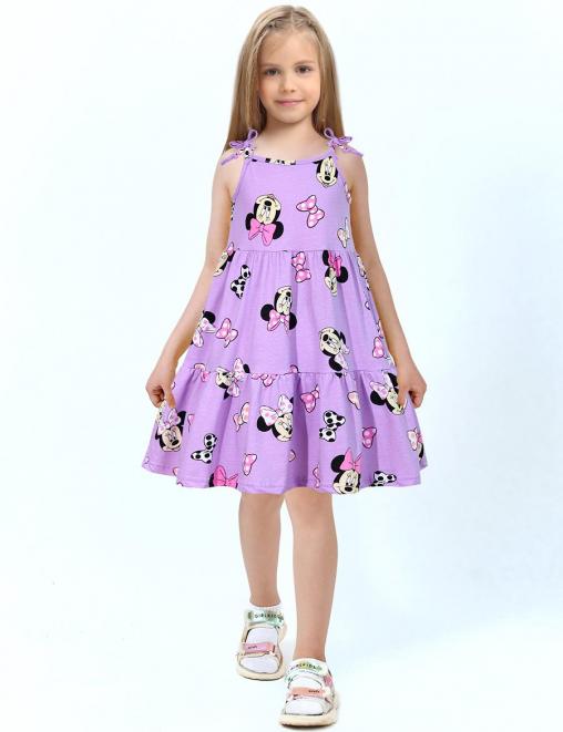 Сарафан для девочки KETMIN ЯГОДКА цв.Минни Улыбашка сиреневый